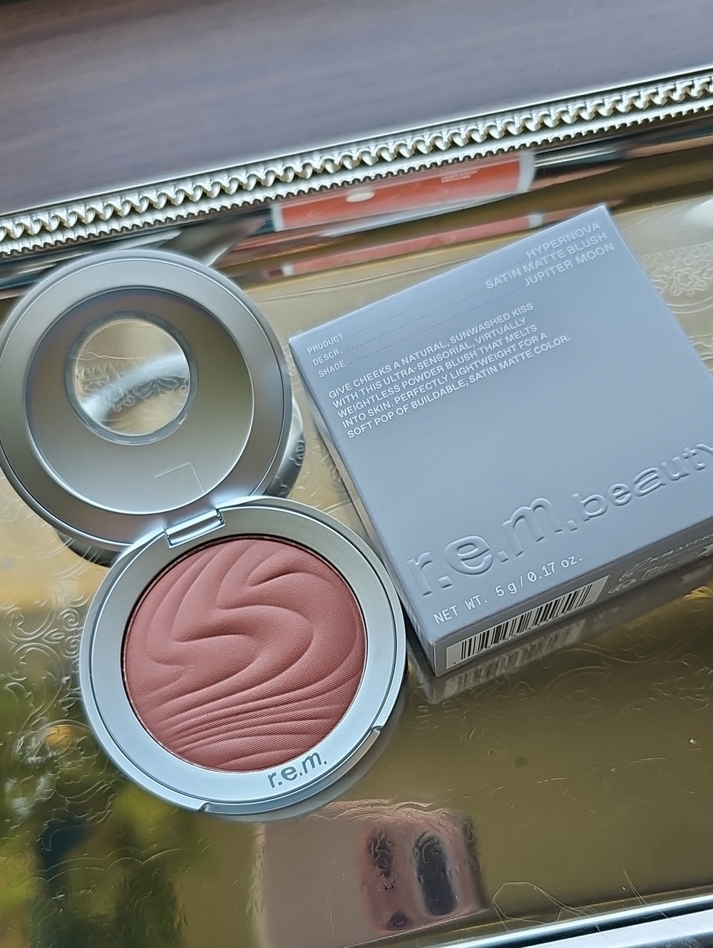NIB r.e.m. beauty Satin Matte Blush Hypernova Jupiter Moon